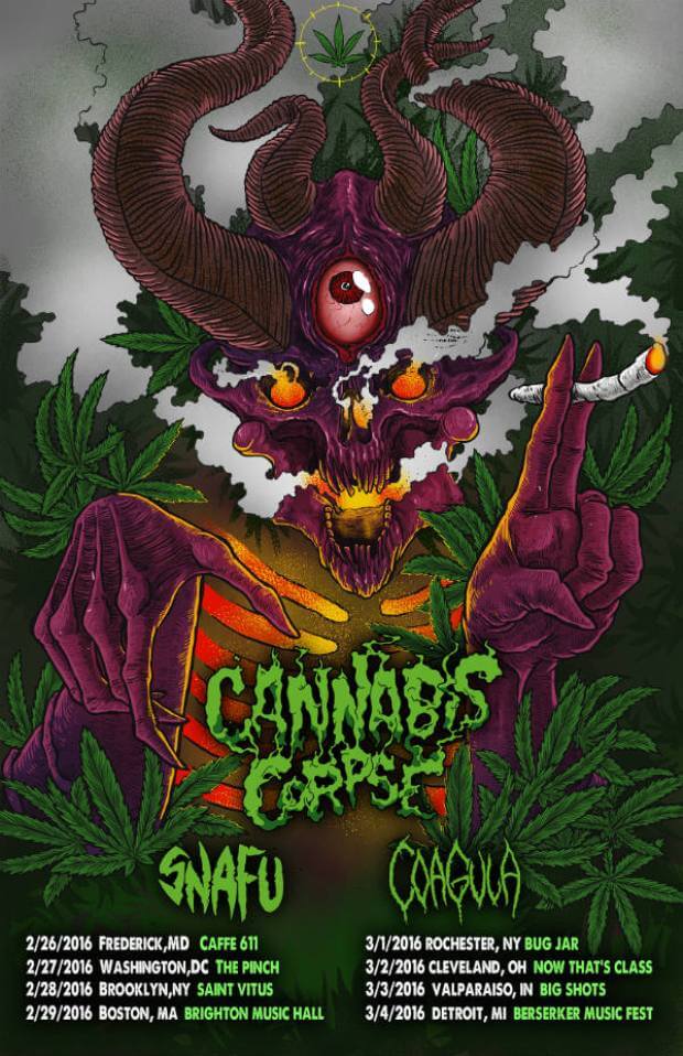 Cannibal Corpse тур 2016