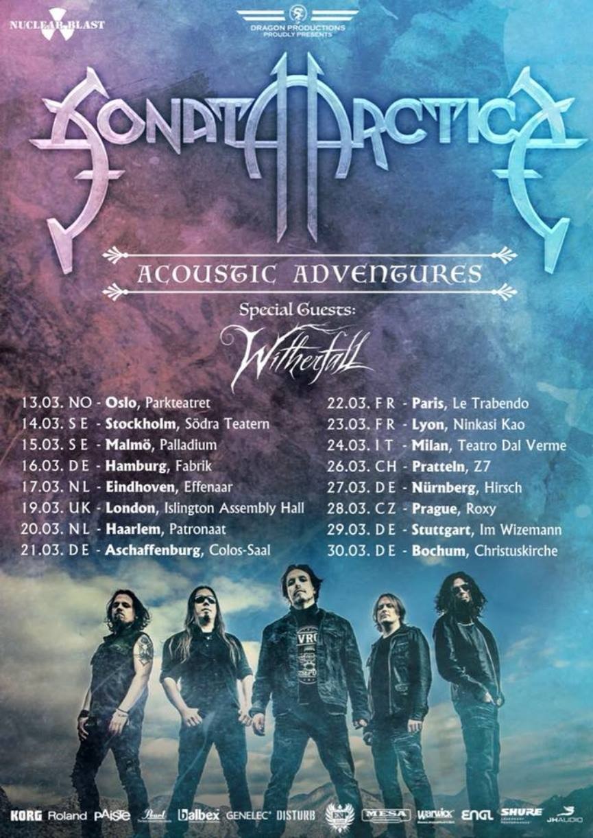 Sonata Arctica начинают запись нового альбома и анонсируют европейский тур Acoustic Adventures