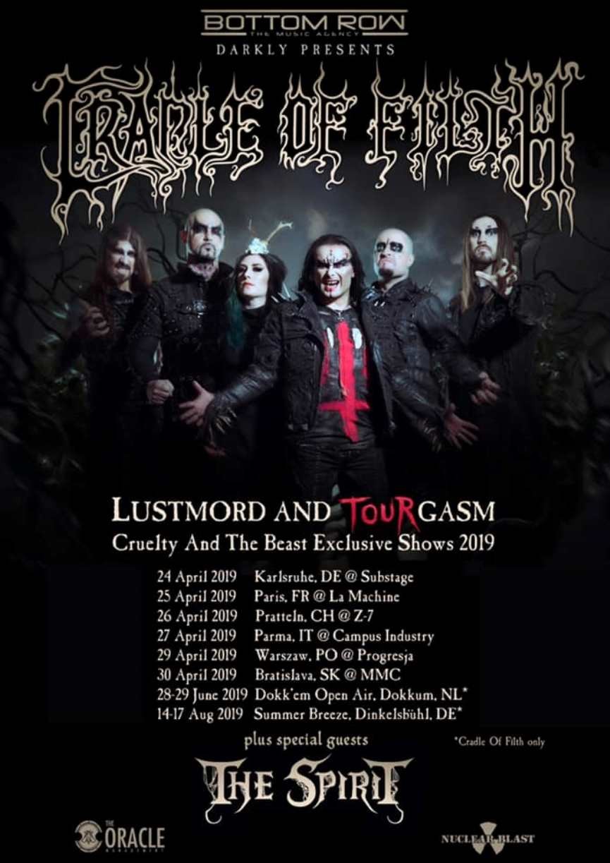 Cradle Of Filth исполнят весь альбом Cruelty And The Beast на нескольких концертах
