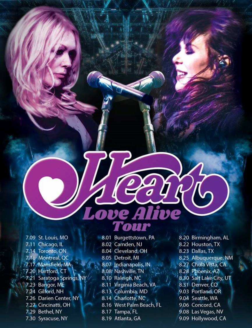 Heart отправятся в масштабный летний тур Love Alive в этом году