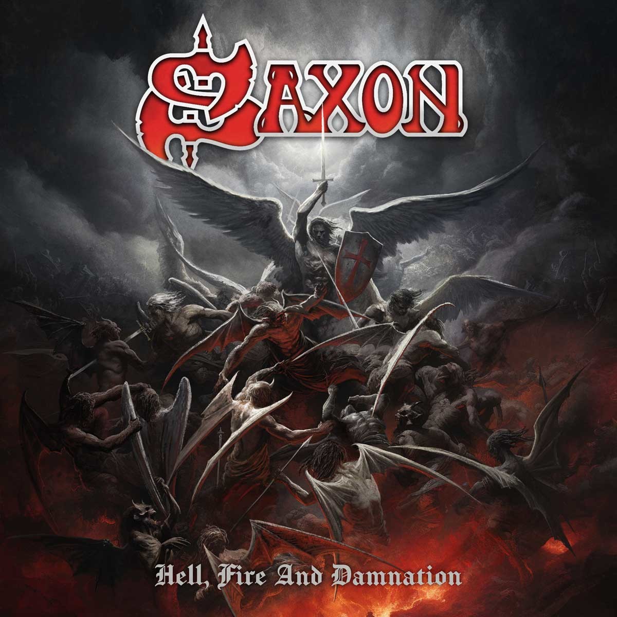 Альбом ад. Saxon - 2024 - Hell, Fire and Damnation. Saxon группа 2024. Saxon Hell, Fire and Damnation. Saxon 2024.